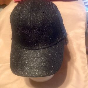 VOLKSWAGEN BLACK SPARKLING TRUCKERS CAP BY OURAY SPORTSWEAR